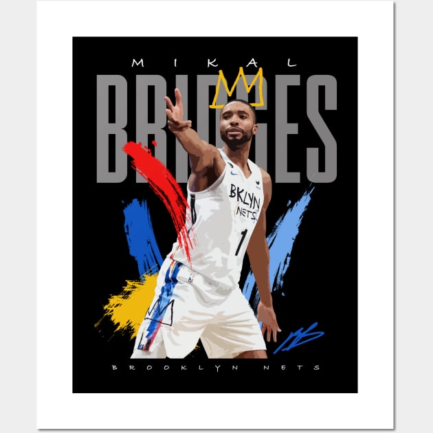 Mikal Bridges Wall Art by Juantamad